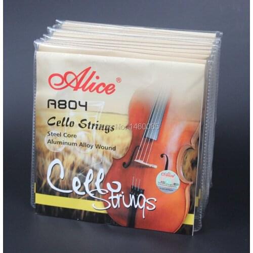 10 Sets Alice A804 Steel Core Aluminum Alloy Wound Cello Strings