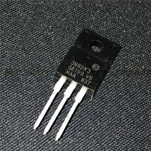 10PCS/LOT 3N62K3 TO220 F3N62K3 STF3N62K3 TO-220F original authentic In Stock