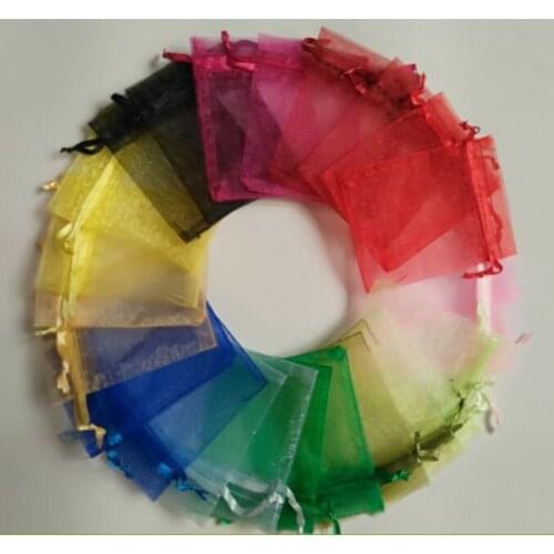 100pcs 20x30cm Organza Bag Favor Wedding Party Christmas Gift Bags Decoration Supplies jewelry packaging display jewelry pouches