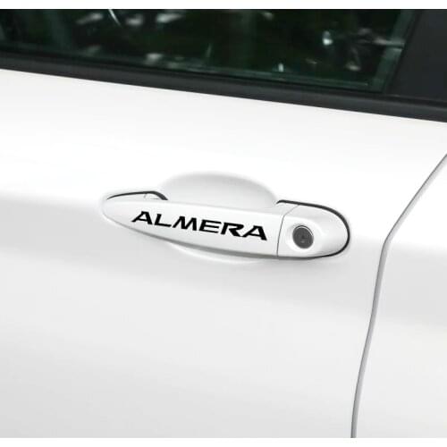 4 Pieces For Nissan ALMERA Teana Skyline Juke Car Accessories JDM Car Styling Car Stickers Decal Automobiles Door Handle Sticker