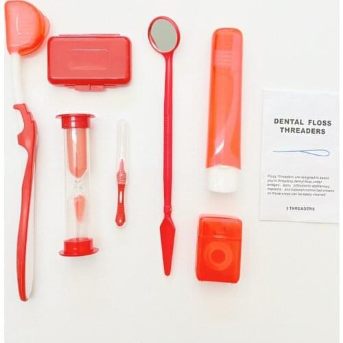 7pcs/set Orthodontic Care Oral Products Orthodontic Mouth Cleaning Devices Oral Hygiene Tools Kits For Adults