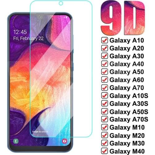 9D Protective Glass For Samsung Galaxy A10 A20 A30 A40 A50 A60 A70 A80 A90 Tempered Glass M10 M20 M30 M40 A30S A50S Screen Film