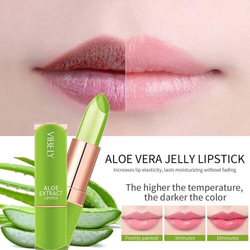 Aloe Vera Color Changing Lipstick Jelly Nonstick Cup Lipstick Moisturizing Moisturizing Lasting Color And Moisturizing Lip Balm