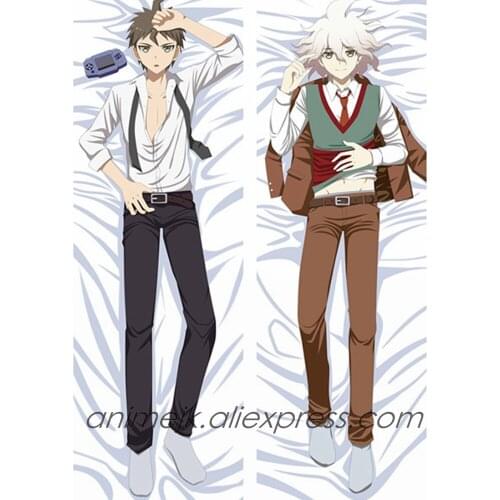 Anime Game Danganronpa: Trigger Happy Havoc Komaeda Nagito Hinata Hajime Male Dakimakura Body Pillowcase Hug Pillow Cover Case