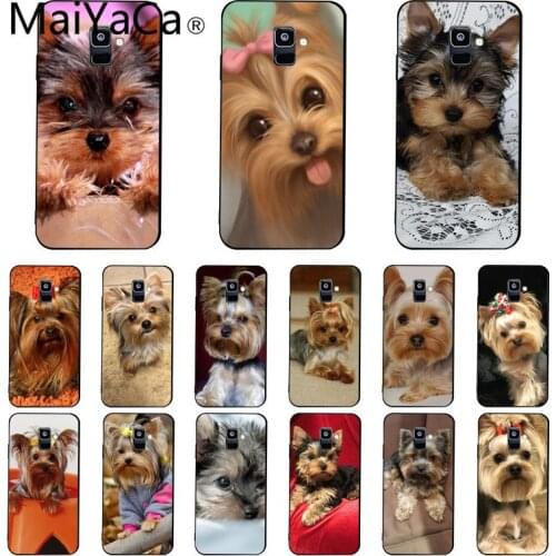 Maiyaca Yorkshire terrier dog Phone Case For Samsung Galaxy A7 A50 A70 A40 A20 A30 A8 A6 A8 Plus A9 A71 A51
