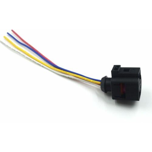 For VW Passat B5 B7 CC Touran Tiguan Golf Skoda Water Temperature Sensor Plug Connector 4 Pins Wiring Harness 4B0 973 712