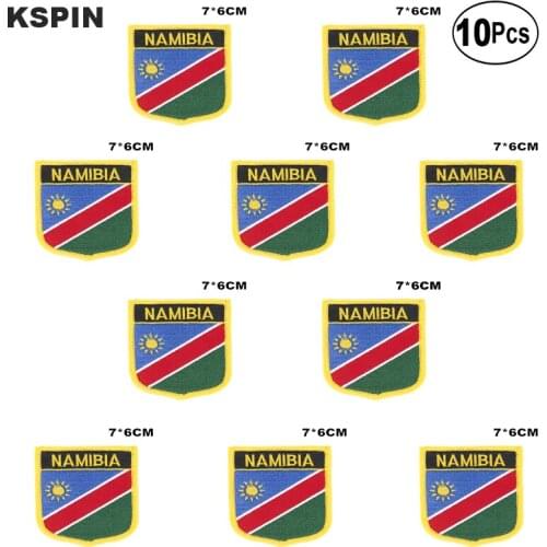 Namibia Flag Embroidery Patches Iron on Saw on Transfer patches Sewing Applications for Clothes in Home&Garden