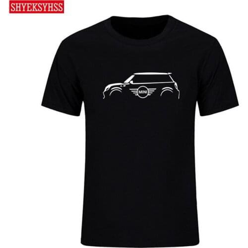 Mini car T shirt cute kawaii mens summer clothing O-collar cotton Tshirt fashion casual car owner driver mens women T-shirt