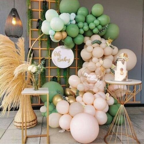 148pcs Doubled Cream Peach Balloon Garland Birthday Decoration Dark Marine Blue Balloon Arch Baby Shower DIY Wedding Party Decor