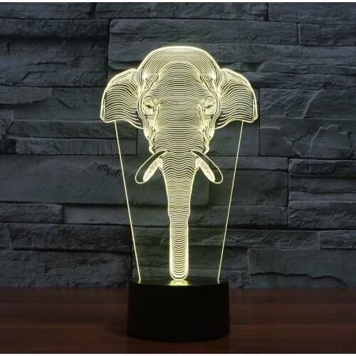 Creative 3d Lamp Vision Stereo Acrylic Touch Switch Led Usb Table Lamps For Bedroom 7 color change 3d Desk Lamp
