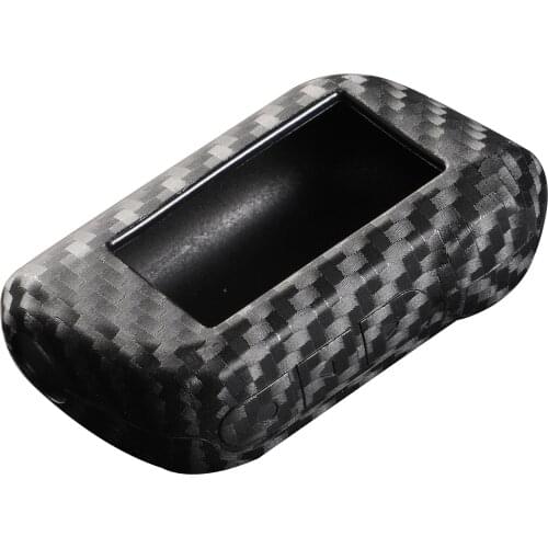 Kutery 10PCS Carbon Silicone Smart Key Case Protector For Starline A93 A63 Russian Version Two Way Car Alarm LCD Holde Replace