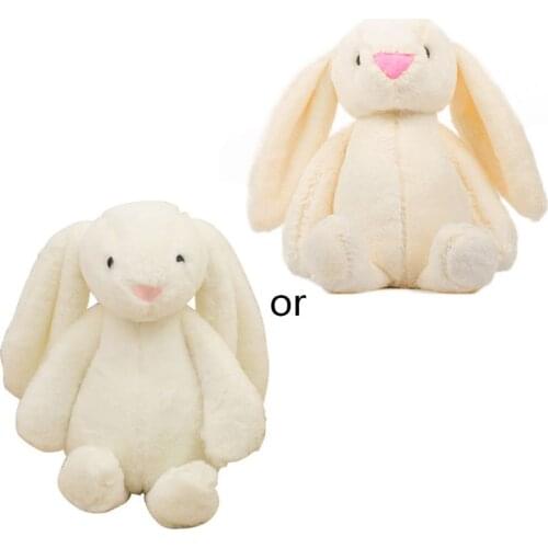Cute Cartoon Plush Cloth Rabbit Doll Baby Stroller Sleeping Partners Crib Tent Decor Ornaments Kids Toys Festival Birthday Gift