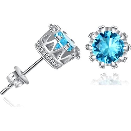 Crystal Fashion Stud Earrings Women Jewelry Accessories Piercing Ball Stud Earring kit Bijouteria brincos New Korea Jewelry Gift