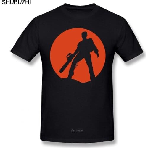 Evil Dead T Shirt Ash Vs The Evil Dead T-Shirt Men Cute Tee Shirt Summer Printed Short Sleeve Cotton Tshirt sbz8081