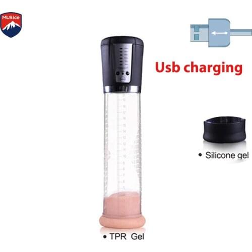 USB Rechargeable Electric Automatic Penis Pump Penis Enlarger Vacuum Pump Powerful Penis Enlargement Extender Vibrator Sex Toys