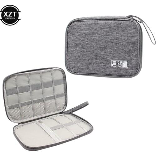 Digital Storage Portable Bag USB Data Cable Organizer Earphone Wire Bag Pen Power Bank Travel Kit Pouch Electronics Accessories