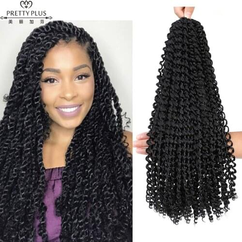 Prettyplus Locs Passion Twist Hair Synthetic Pre Twisted Passion Twists Crochet Extension Hair For Black Women Spring Twist Hair