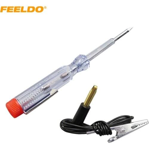 FEELDO Auto DC 6V-24V Electric Screwdriver Voltage Detector Tester Pen for Car Motorcycle Repair Tool #HQ1373