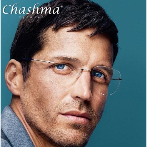 Titanium Transition Aviation Sunglasses Photochromic Reading Glasses Rimless Eyeglasses Men with Diopters