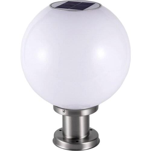 Solar Garden Light Solar Lawn Light LED Courtyard Light Garden Lighting Landscape Round Solar Column Headlight