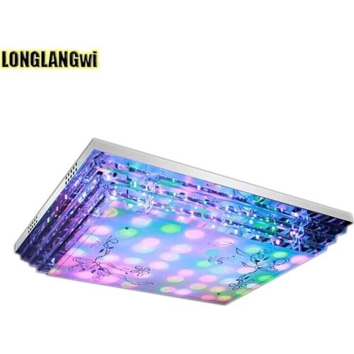 NEW Modern LED Ceiling Light With Remote Group Controlled Dimmable Colorful Changing Lamp For Livingroom Bedroom
