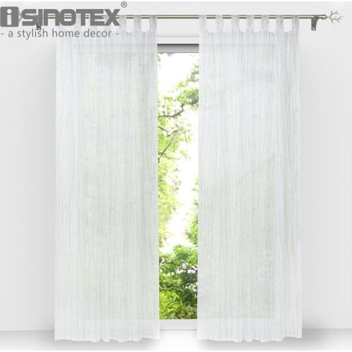Tulle Curtain Striped Modern Style High Quality Fashion Design Voile Screening Panel For Living Room Window Treatment Decoration