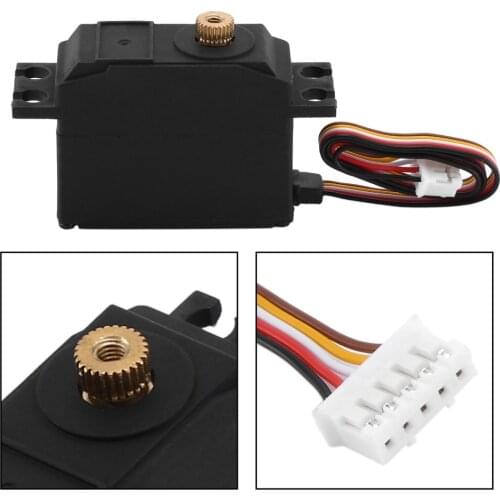 Wltoys Parts Upgraded 25g Metal Gear Servo For 12428 12423 RC Desert Truck Short Course Car RC Car Spare Parts