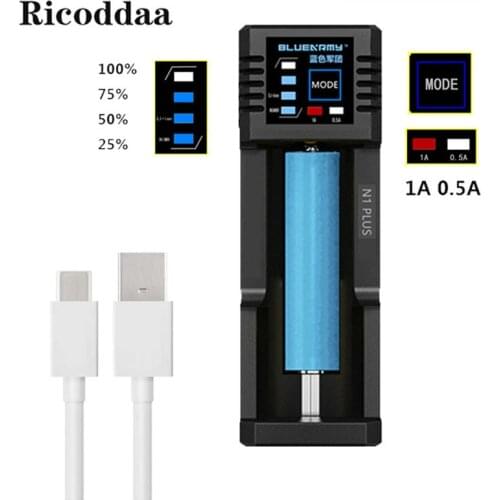 18650 Charger Rechargeable Li-ion Battery Charger For IMR/Li-ion Ni-MH/Ni-Cd 26650/18500/18490/18350/17670/14500/10400+USB Cable
