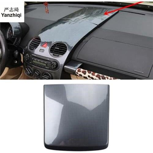 1pc Car stickers carbon fiber ABS material instrument panel decoration cover for 2003-2012 Volkswagen VW Beetle