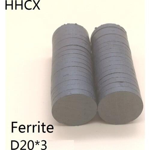 10 20 50PCS/LOT Y30 Disc Ferrite Magnet 20*3 Permanent magnet 20x3 Black Round Speaker magnet 20 x 3