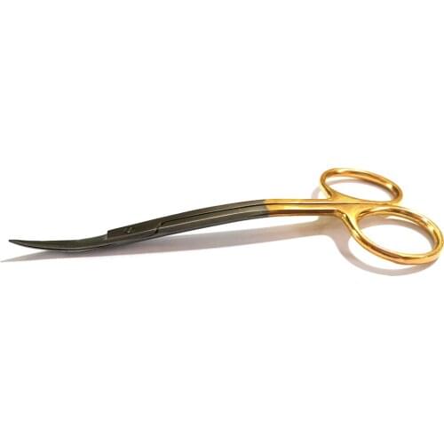 10 cm Medical Scissors with Gold Handle
