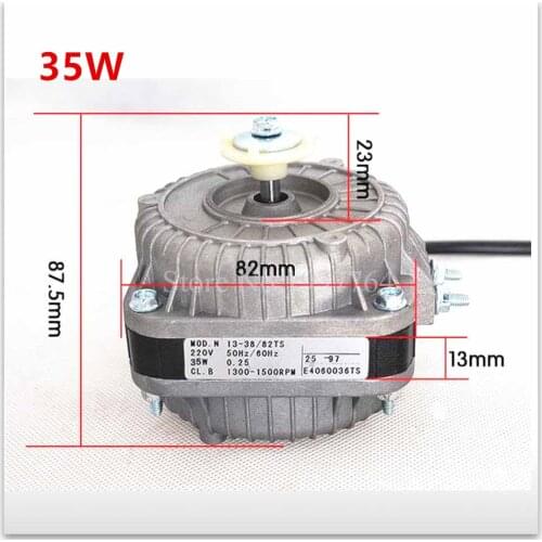 100% new for good working High-quality for 35W 220V-240V Refrigerator motor freezer motor + Plastic fan blade