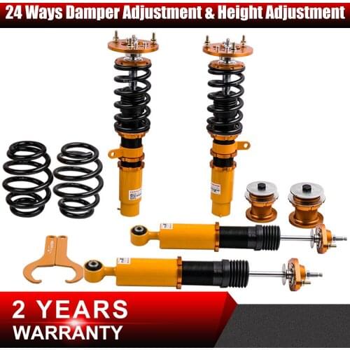 24 Levels Coilover Spring Shock For BMW E46 3Series 320 323 325 328 330 M3 Coilovers