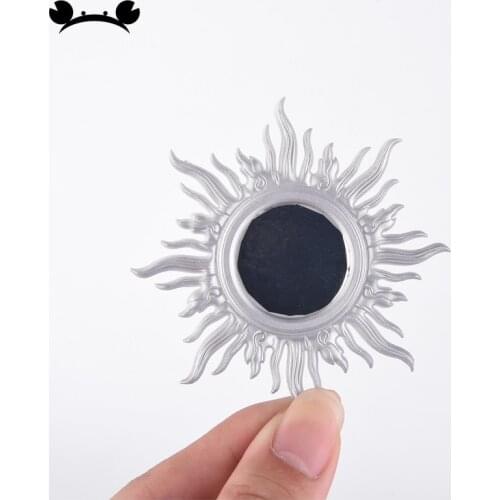 5pcs 1:25 1:30 Dollhouse Miniature Golden Framed Sun Shaped Mirror Dolls House Room Home Furniture Acc Life Scene Decoration