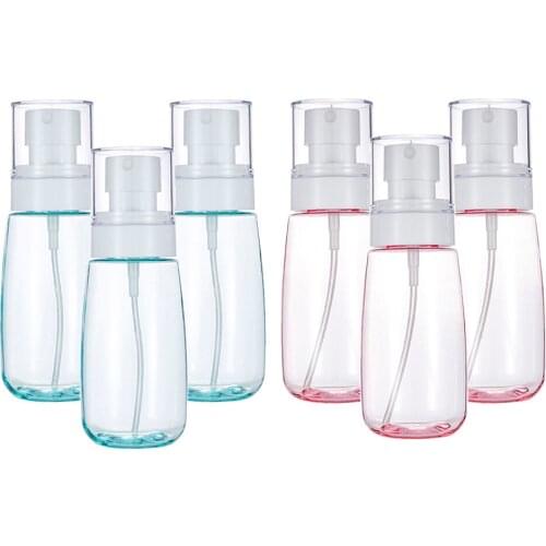6Pcs 2.7oz Empty Spray Bottles Portable Containers for Toiletry Floral Water