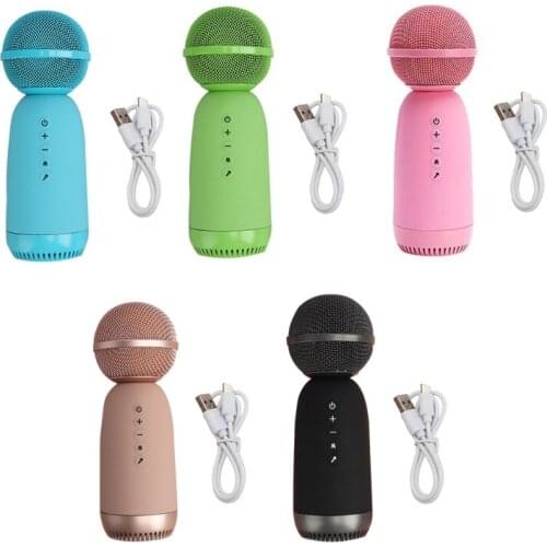 Childrens Multifunctional Microphone Echo Reverb Built-in Bluetooth Speaker