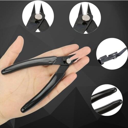 Stainless Steel Pincers Cutting Dies Side Pliers Electrical Wire Cable Cutters Anti-slip Rubber Mini Diagonal Snips Hand Tools