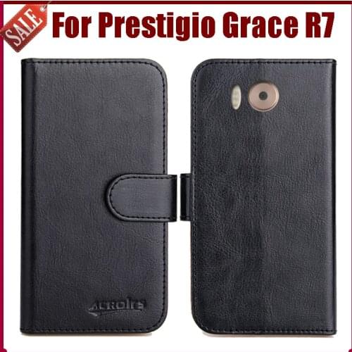 Hot! Prestigio Grace R7 Case New Arrival 6 Colors High Quality Flip Leather Protective Phone Cover For Prestigio Grace R7 Case