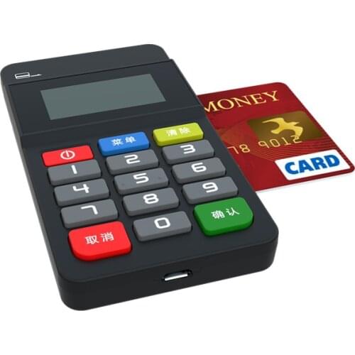 Mobile Payment Terminal PCI + EMV Certified Bluetooth MPOS With Keypad