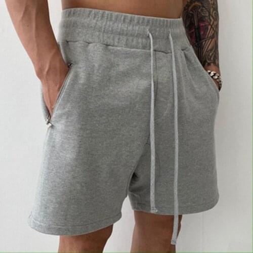 2021 New Basketball Sports Fitness Hanging Crotch Shorts Mens Training Loose Zipper Bag Jogging Five-Point Pants