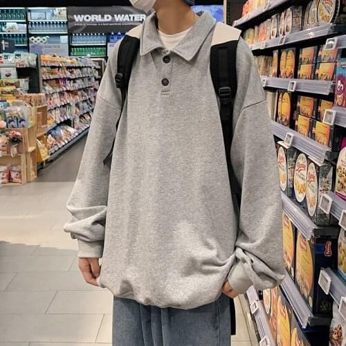 New 2021 Men‘S’ Brand Polo Shirt Black White Long Sleeves Casual Spring Autumn Clothes Plus OverSize M-3XL 4XL 5XL