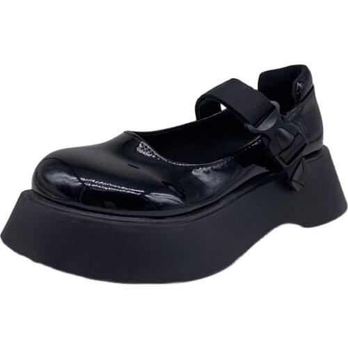 New Women Flats Platform Creepers JK Student Gothic Ladies Loafers Shoes Lolita Dropshipping Plus Size