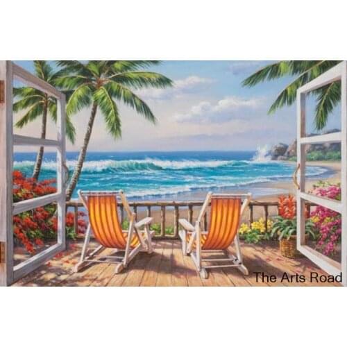 2016 New Arrival Landscape Paintings for Home Decoration Single Modern Art Oil on Canvas Hand Painted