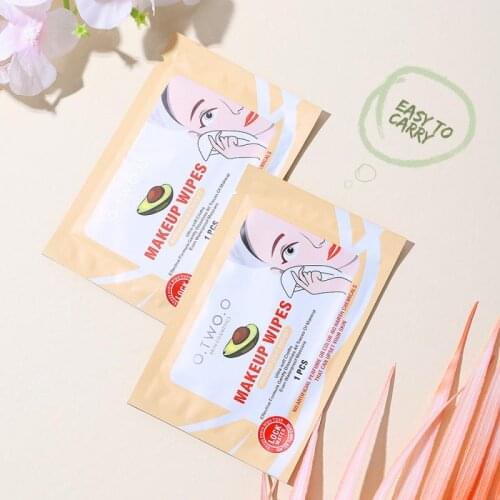 O.TWO.O Hot Avocado Disposable Makeup Cotton Wipes Soft Hydrating Makeup Remover Pads Facial Cleansing Paper Wipe Make Up Tools