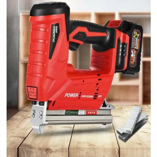 F30/422/1022 1.5/3AH Portable rechargeable lithium battery nail gun Woodworking power tools Straight nail U nail optional