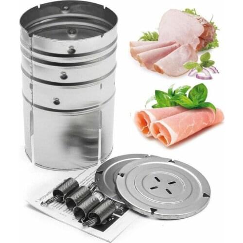 Useful Round Shape Stainless Steel Ham Press Machine Seafood Meat & Poultry Utensils Party Kitchen Gadgets