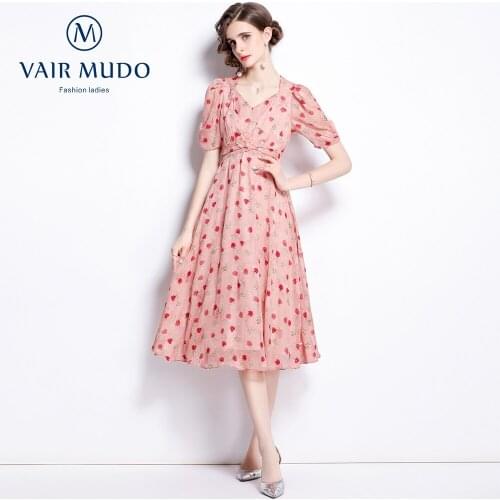 Розовые летние платья VAIR MUDO China At AliExpress