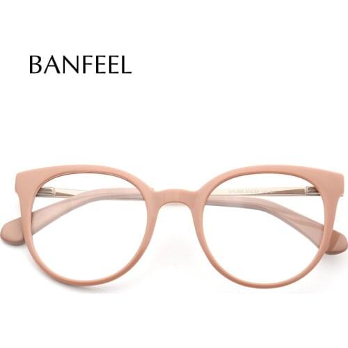 Handmade Vintage Glasses Frame Men Women Acetate Retro Cat Eye Transparent Glasses Man Optical Eyeglasses Frames Eyewear