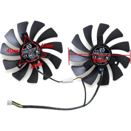 High quality 85MM HA9010H12F-Z 4Pin Cooler Fan Replacement For MSI GTX 1060 OC 6G GTX 960