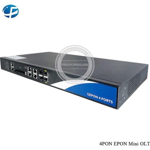 High Quality Mini OLT 1GE 4Port EPON OLT,4 PON Ports 4 SFP Module Uplink Ethernet Port Network EPON OLT